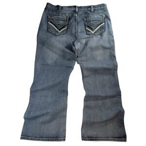 Urban Pipeline Jeans Mens 40x30 Medium Wash Cotton Loose Wide Leg Baggy Denim